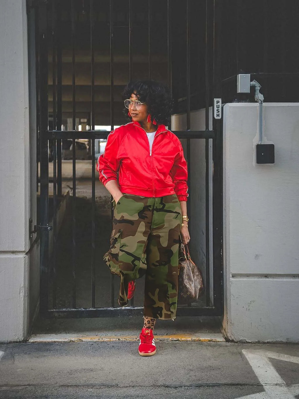 Women Mid Length Pant Vintage Camouflage Cargo Pants High Waist Trousers Capris Y2k Streetwear Elegant Work Casual Loose 2026