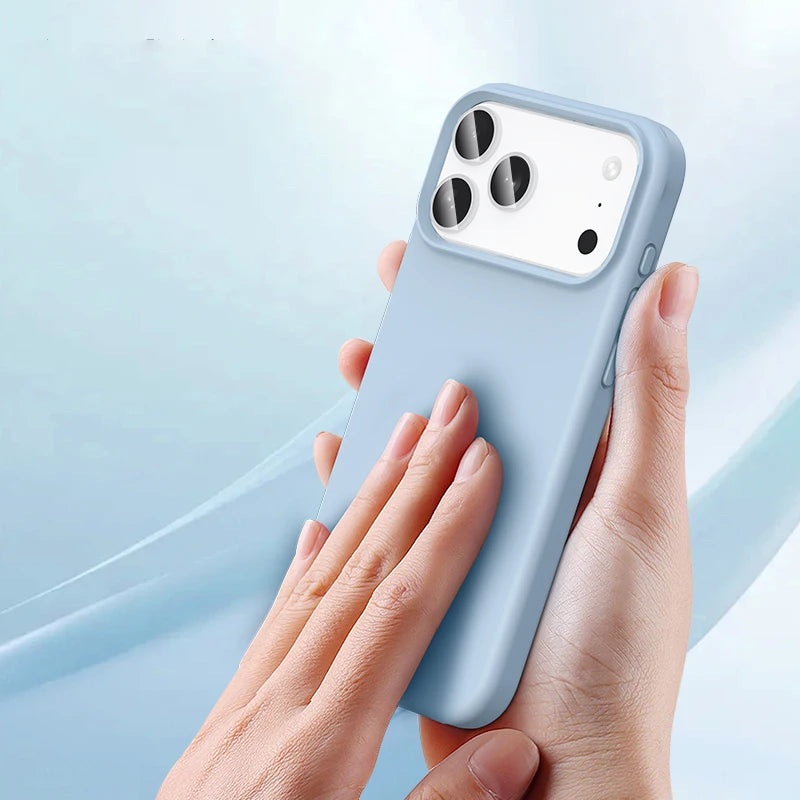 Shockproof Soft Liquid Silicone Phone Case For iPhone 18 17 Air 16 16E 15 14 13 12 11 Pro Max Plus Skin Feeling Protection Cover