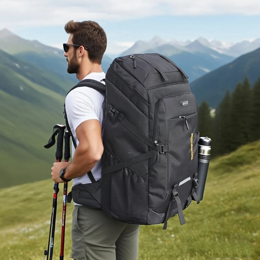 Waterproof Hiking Backpack Durable Bag Suitable for Men and Women's Travel, Hiking, Camping and Outdoor Leisure Activities