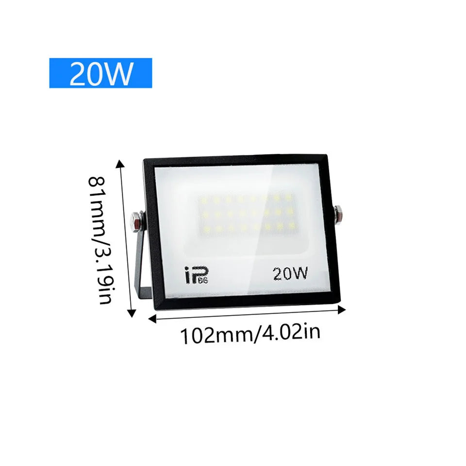 200W LED Flood Light 20W 30W 50W 70W 100W 150W 300WHigh Bright IP66 Waterproof Outdoor Lighting LED Spotlight Garden Floodlights