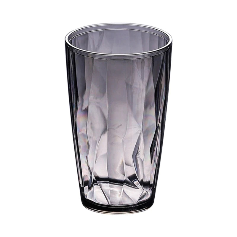Y1UD Shatterproof Acrylic Water Tumblers 490ml Unbreakable Drinking Glasses Reusable Beer Champagne Cup Dishwasher Safe
