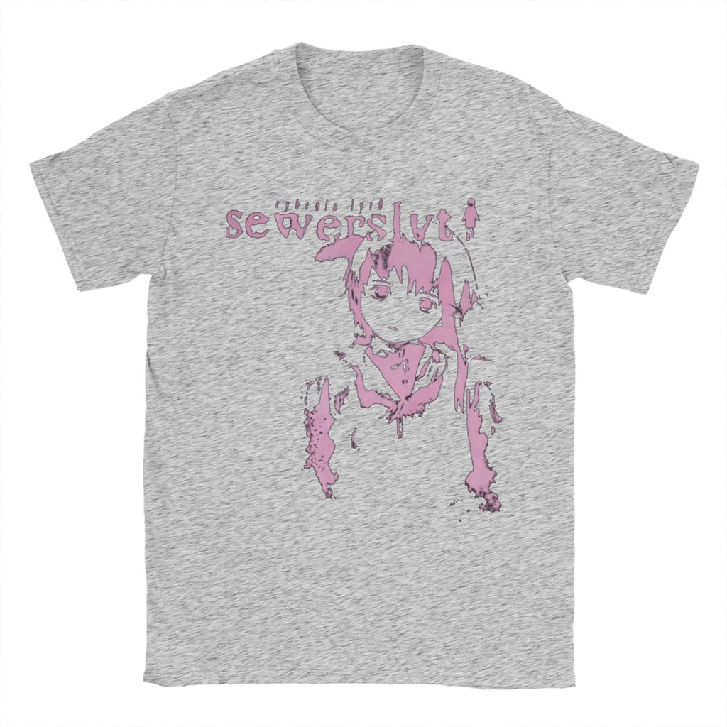 Vintage Sewerslvt Schizofrenia SPECIAL  FOR SEWERSLVT LOVERS T-Shirt for Men Crew Neck Pure Cotton T Shirt Tee Shirt Clothing