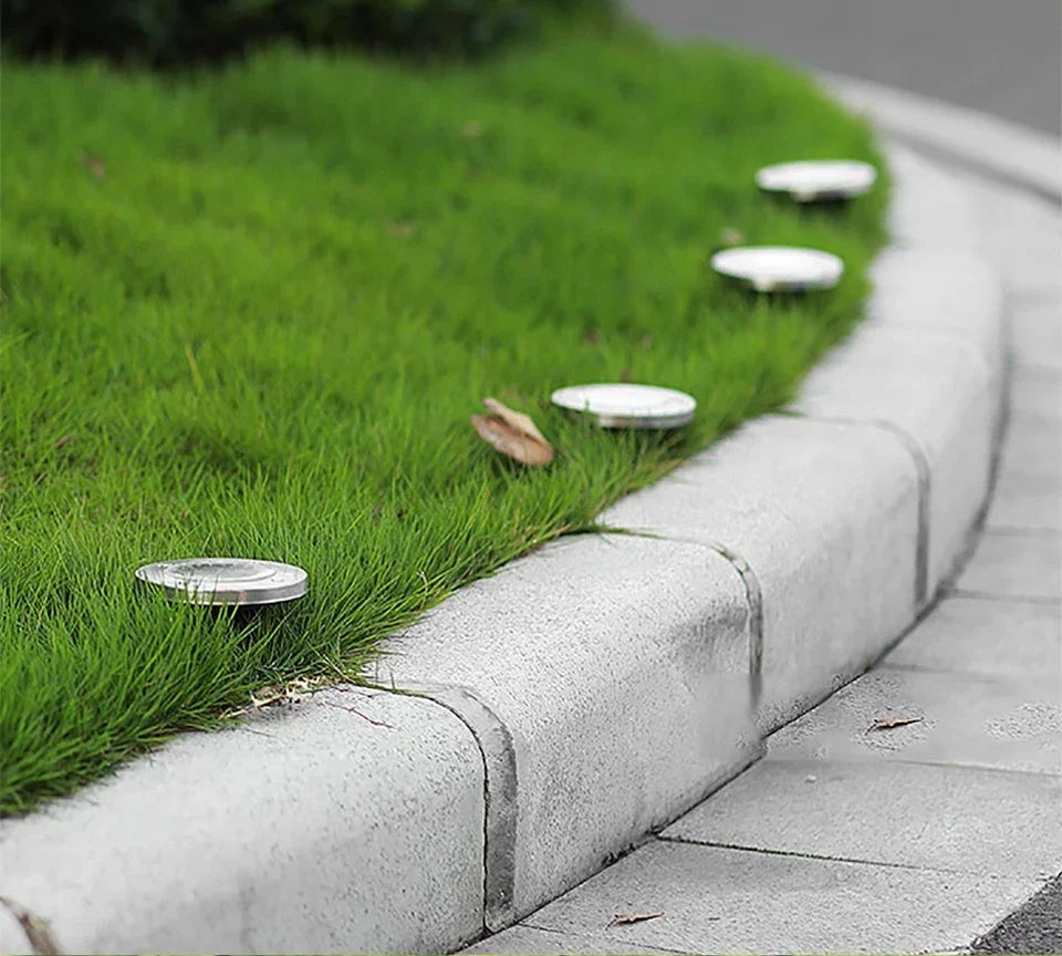 8/20 LED Solar Power Disk Light Outdoor Garden Solar Underground Light Deck Light Spotlight Buried Solar Led Lamp Garden Decor