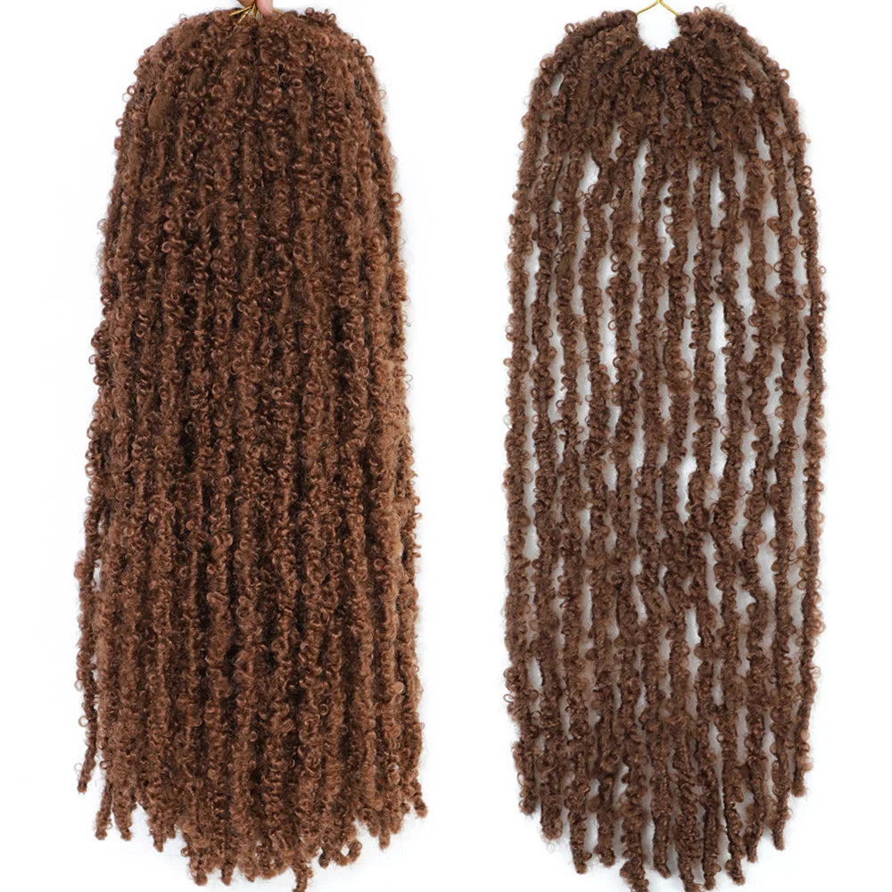 12 14 18 24 36 Inches Distressed Butterfly Locs Crochet Hair Faux Locs Crochet Braids Messy Soft Locs Braiding Hair Extensions