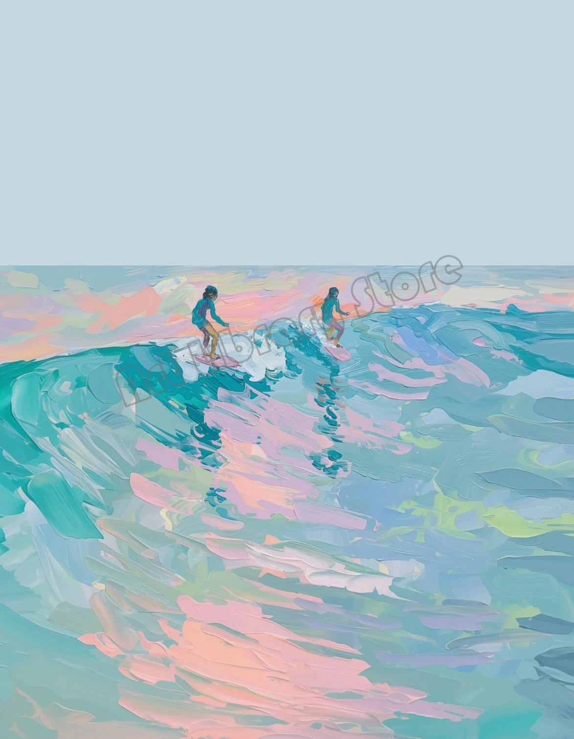 Abstract Coastal Cowgirl Beach Boat Oyster Shell Lighthouse Colorful Summer Poster Canvas Painting Wall Art Pictures Home Decor
