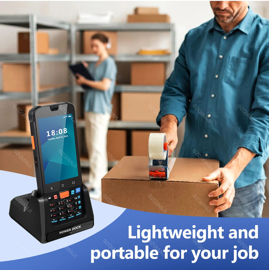 4G64 PDA Android Handheld Terminal Bluetooth Barcode Scanner 1D 2D QR Portable Data Collector Terminal Device With 4G GPS 3G32G