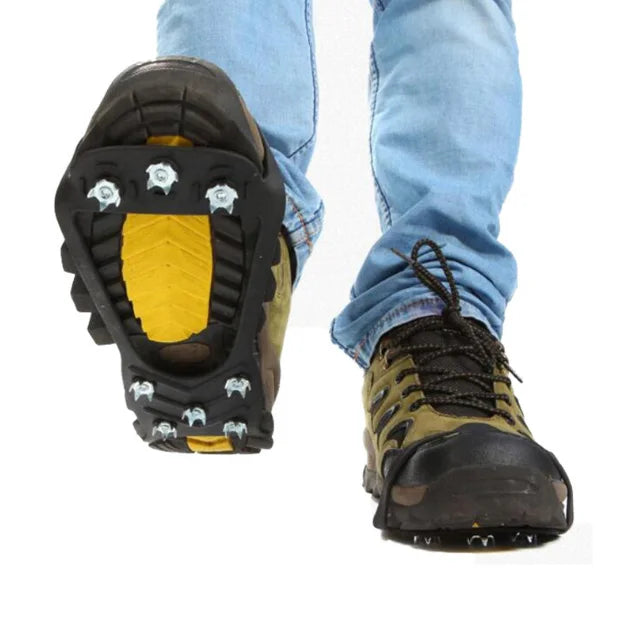 1 pcs Anti-Slip Ice Cleats, Winter Snow Shoe Grips with Metal Spikes