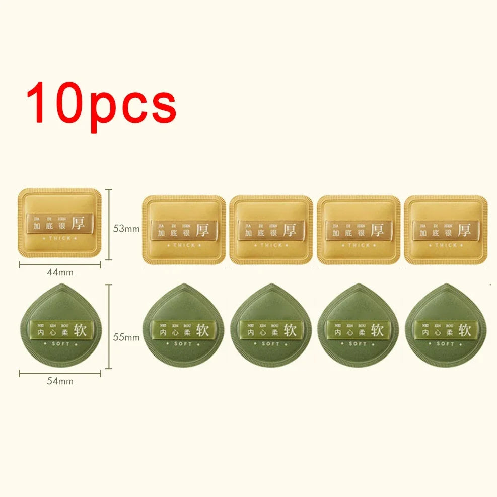 1-10pcs Super Thick Soft Makeup Puffs Large Cotton Velvet Powder Puff Liquid Foundation Sponge Cosmetics Tools Wet Dry Use Puff