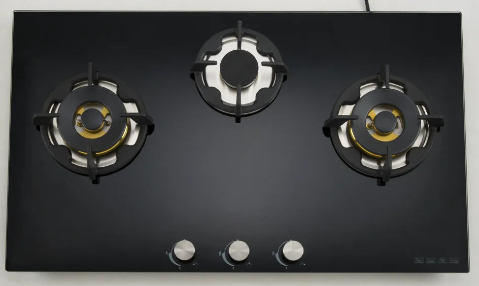 2020 Hot Sales Kitchen Appliances Tempered Glass Top Gas Stove 3 Burner