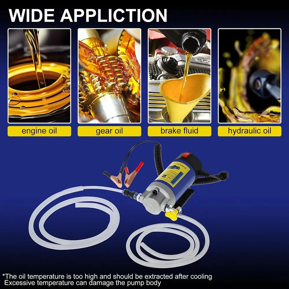 12V/24V Electric Scavenge Suction Transfer Change Pump Oil Transfer Pump 1-4L/min Motor Oil Diesel Extractor Pump For Car Boats