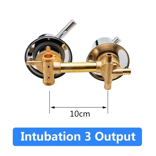 2/3/4/5 Ways Water Outlet Screw Thread Center Distance 10cm Mixing Valve Brass Bathroom Shower Mixer Faucet Tap Cabin