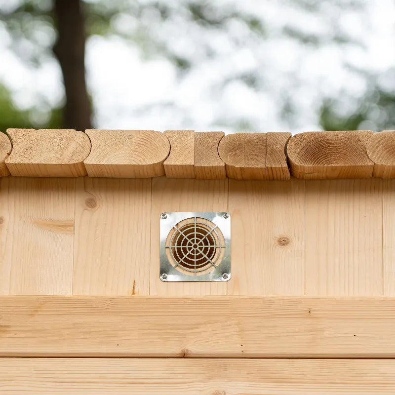 Customized Premium Large Cedar Wood Outdoor Family Spa Sauna, Wet & Dry Type with Panoramic Glass & Lighting