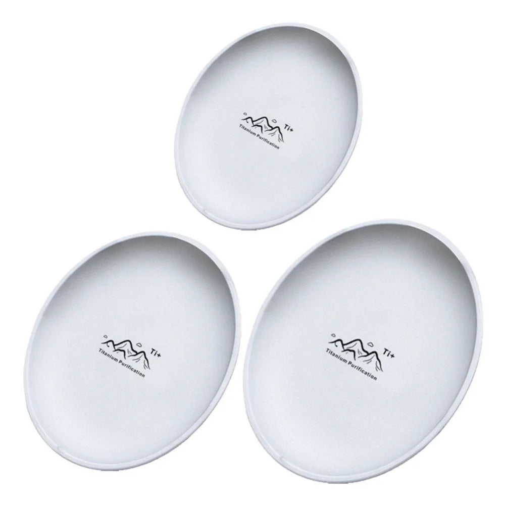 Camping Plate Lightweight Camping Plate For Barbecue Home Dinnerware Round Frosted Picnic Gear Reusable Tableware