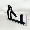 Creative Human - Shaped Label Holder Artistic Desktop Bathroom Minimalist and Practical Roll Paper Holder 3D Printing Decoration