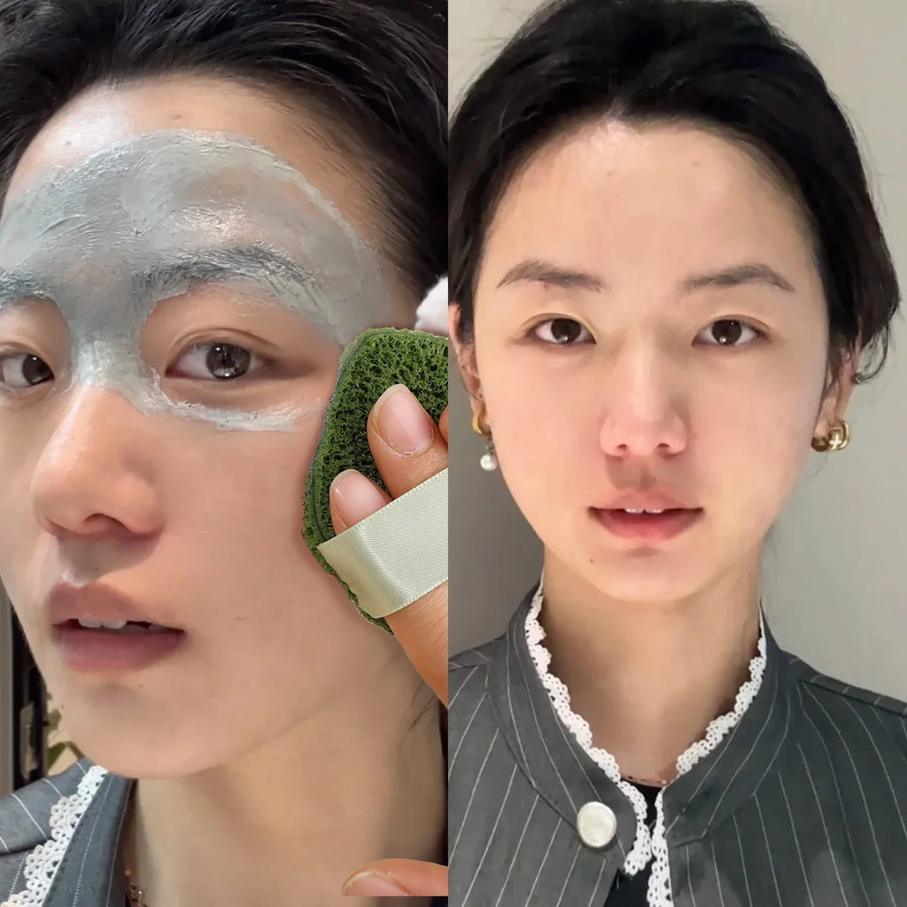 Mud Mask Cleaner Puff Exfoliating Blackhead Removal Face Wash Cleansing Sponge Makeup Remover Foam Sponge Face Clean Pads Tool