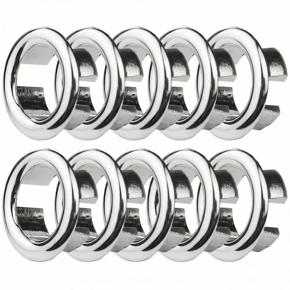 Plastic Wash Basin Overflow Ring Decorative Cover Sink Basin Overflow Plug Spare Part Neatly Designed Sink Overflow Ring