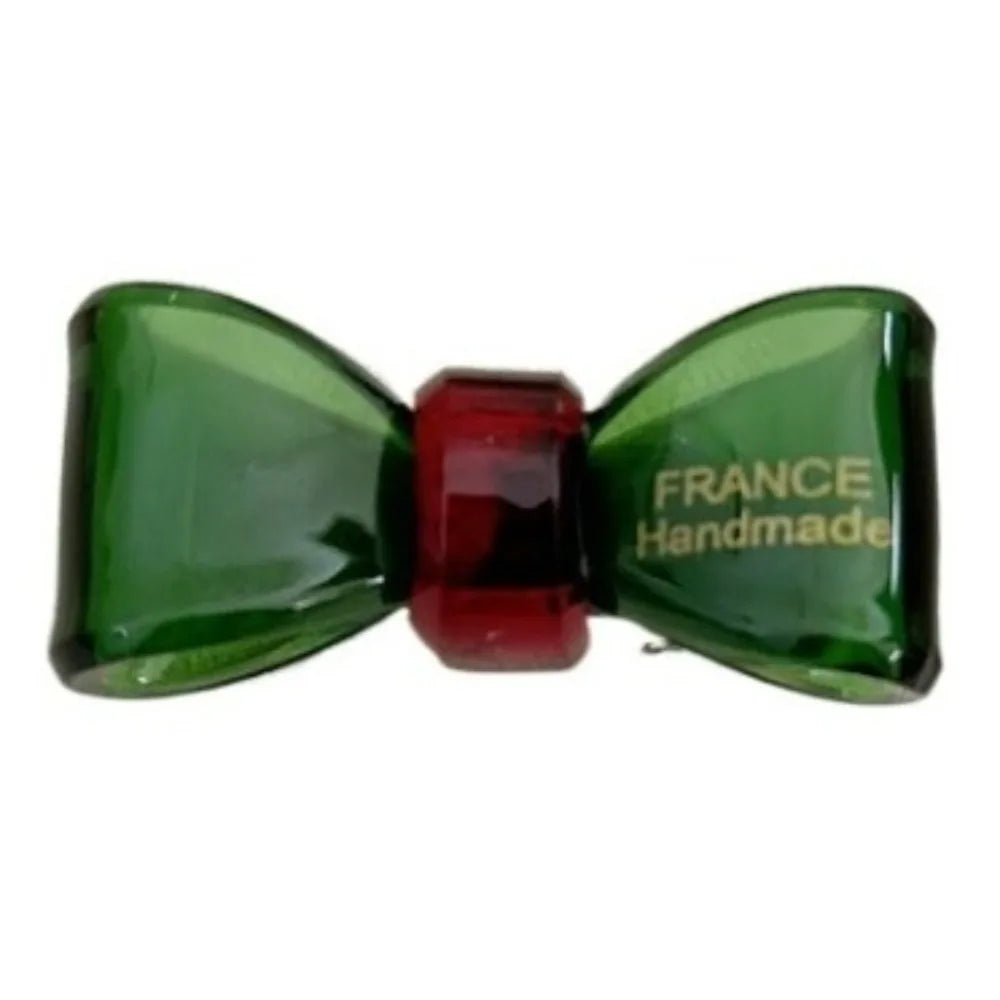Minimalist New Acetic Acid Bow Hair Clip Transparent Cute Gold Label Mini Duckbill Clip Hairpin Side Bangs Hair Clip