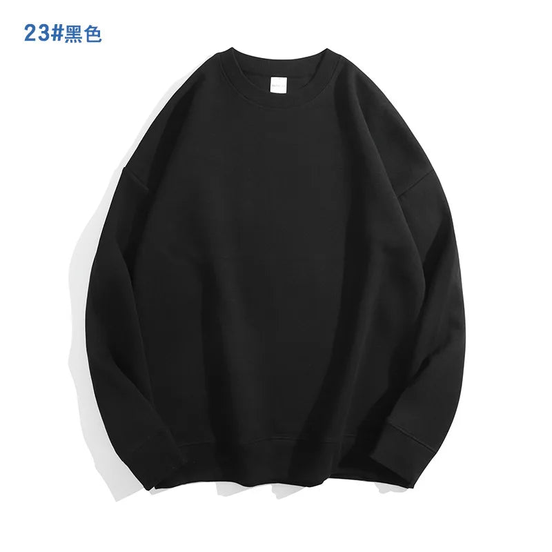 Spring Oversize Sweatshirts for Women O Neck Cotton Solid Hoodie Long Sleeve Tops Loose Women's Pullovers Fashion Streetwear