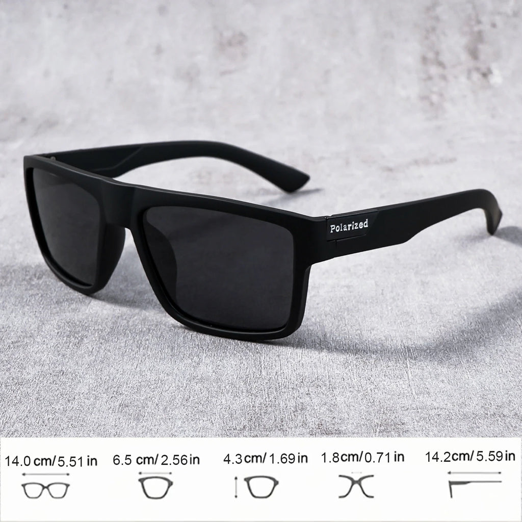 Fishing Sunglasses Square Polarized Sun Glasses Sunnies UV400 Driving Cycling Sport Shades Anti Glare Outdoor Eyewear for Unisex