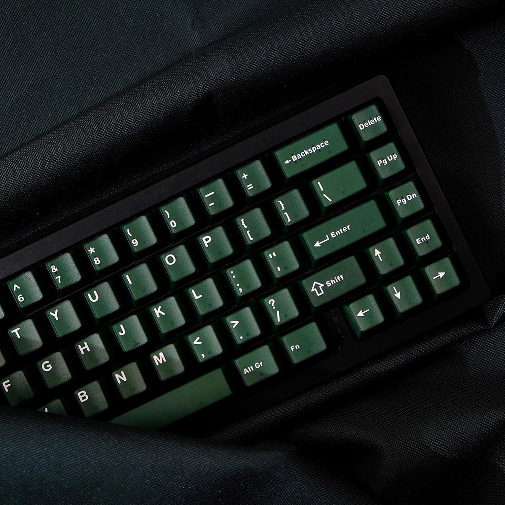 114 Keys Emerald Green Semi Transparent Keycaps Double Shot ABS Keycaps Cherry Profile for Gateron MX Switches Gamer Keyboard