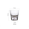Transparent Snow Peak Tumbler,Fuji Mountain Whiskey Glass,Modern Whisky Drinking Glass，Luxury Scotch Glass,Artistic Rock Glass