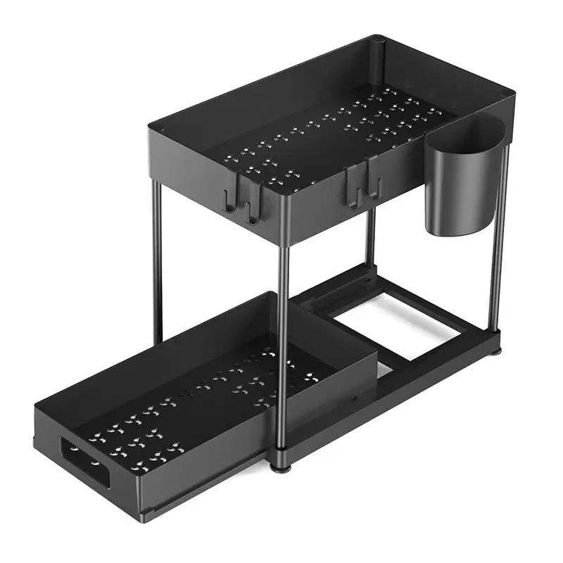 [CLOS] Kitchen Organizer Table Top Double-Layer Pull-Out Shelf Cabinet Pull-Out Sink Rack