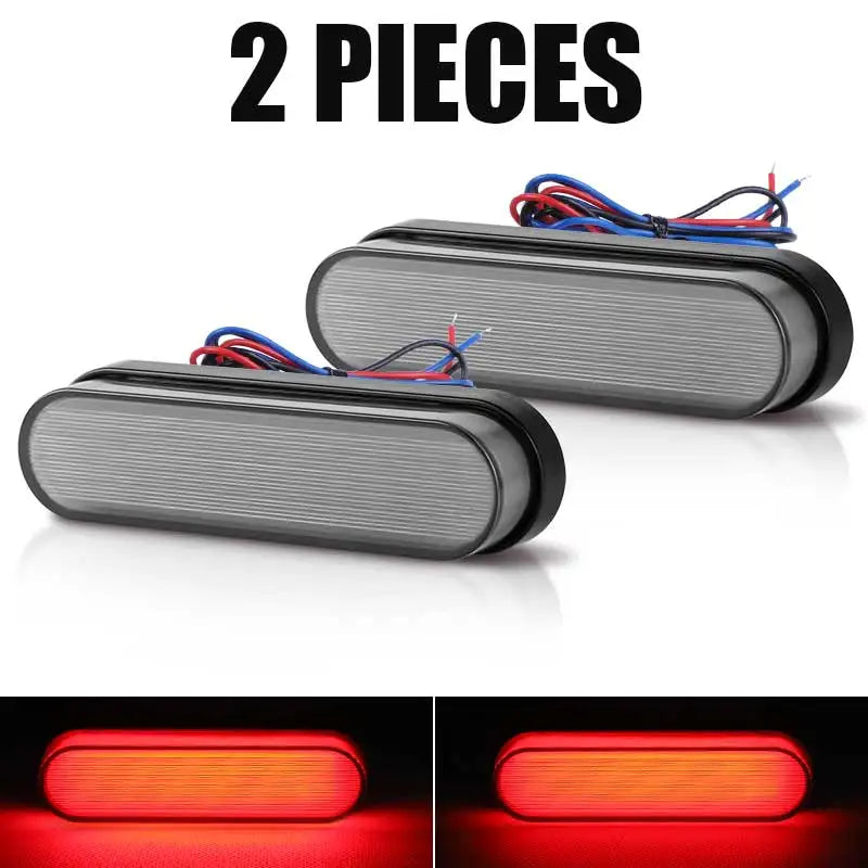 Motorcycle Taillight LED Turn Signal Lights Rear Brake Indicator 34 Leds For Scooter Pickup Truck Quad Bike Tail Clearance Lamp