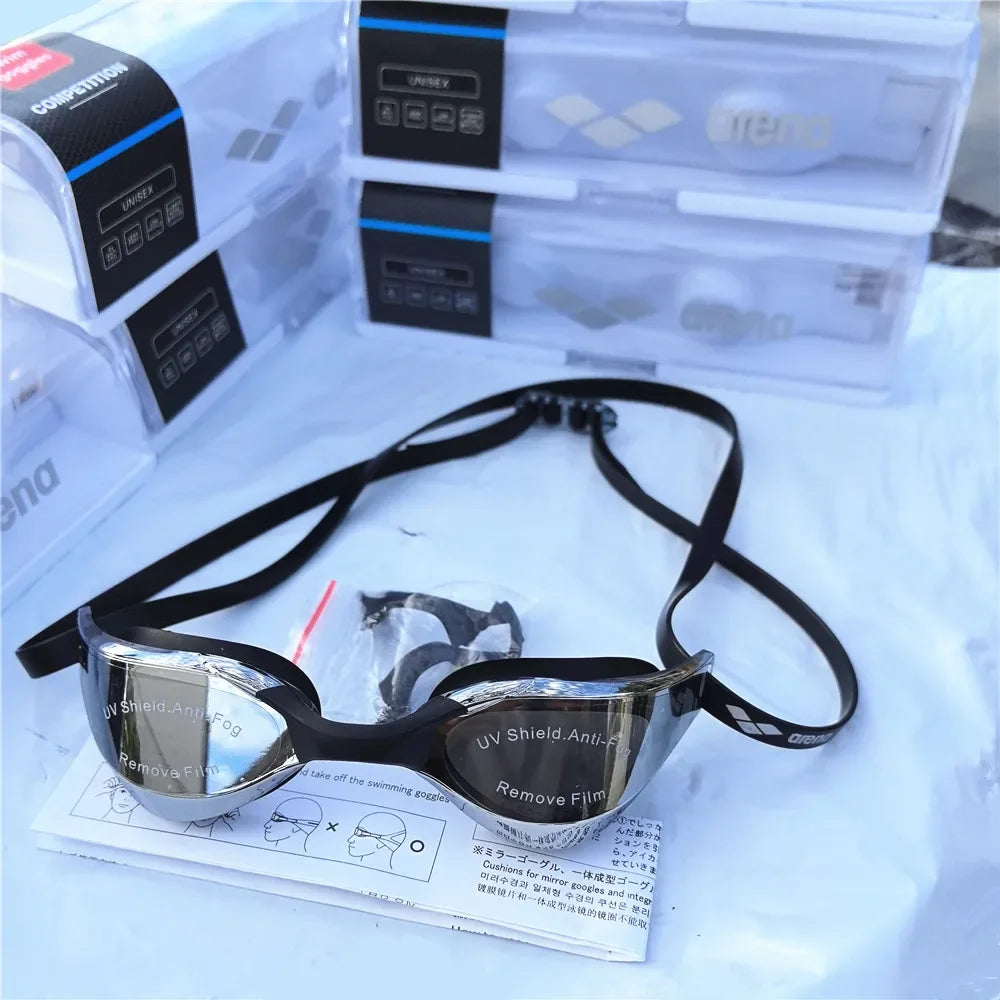 ARENA Professional Racing Swimming Goggles Waterproof Anti-Fog High Definition UV400 for Competition And Training Swim Equipment