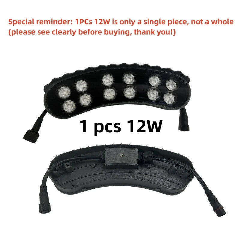 1PCS 12W LED Landscape Tree Light Outdoor Spotlight AC220V DC24V High Power Gazebo Tree Column Garden Illumination