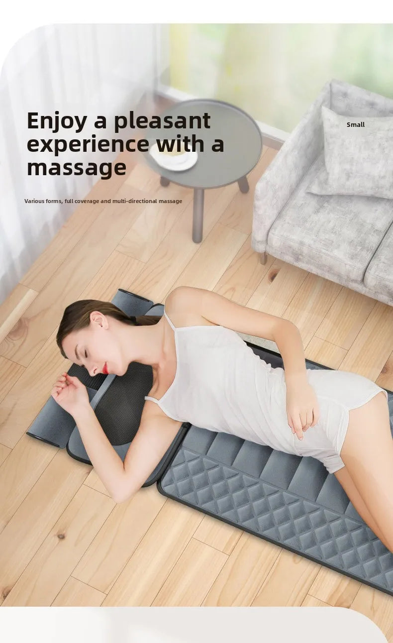 Crossborder Electric Massage Mattress Smart Home Use Full Body Heated Neck Back Waist US Massager Neck Massage Pillow Massager