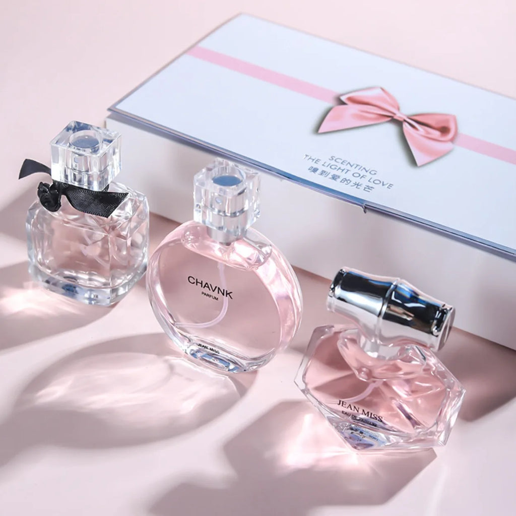 3-Piece Floral Scent Women Perfume Set Eau De Toilette Fresh Natural Long-Lasting Luxury Brand Dupe Same Fragrance 30ml*3 Brand