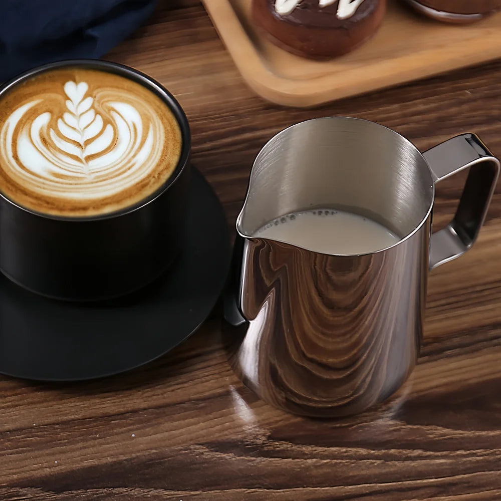 304 Stainless Steel Coffee Milk Frother Jug With Scale Cafe Barista Professional Steam Espresso Coffee Latte Art Kitchen Tools