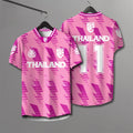Thailand 3D Printed Short Sleeved Summer Street T-shirt Men's Breathable T-shirt Lightweight And Comfortable Short Sleeved Tops