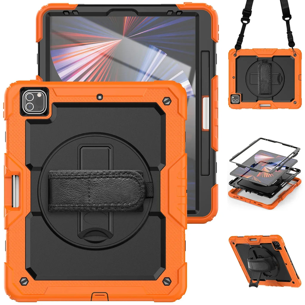 360 Rotation Kids Stand Tablet Case for 2026 New IPad Air 8 M4 11 13 inch , For iPad A19 12th 11th 10th A16 Air 7 6 M3 M2 Cover