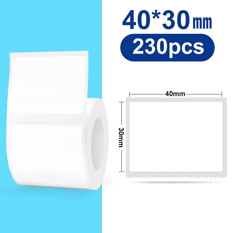 Support 12-57mm Width Mini Thermal Label Printer Self-adhesive Paper Portable Inkless Printer Bluetooth Sticker Tag Label Maker