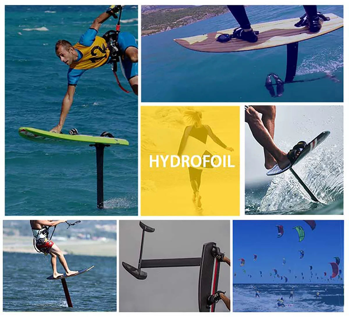 Popular Carbon Fiber Hydrofoil Surfboard For Ocean Waters - Kid Friendly With Bag