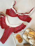 Fashion Ruffle Bikini Women Low Waist Slipt Swimsuit Lady Sexy Push Up Biquini Swimwear Female Beachwear Getways 2026 New