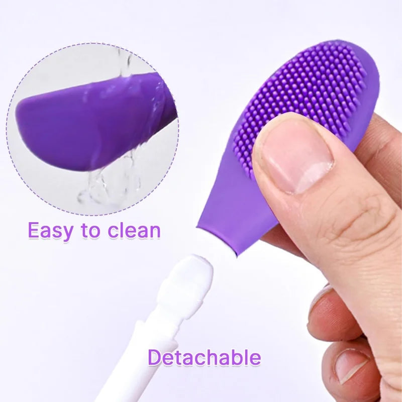 8/4/2pcs Face Brush Set Silicone Facial Mask Applicator Double-head Lotion Spatula Blackhead Face Lip Exfoliator Skin Care Tools