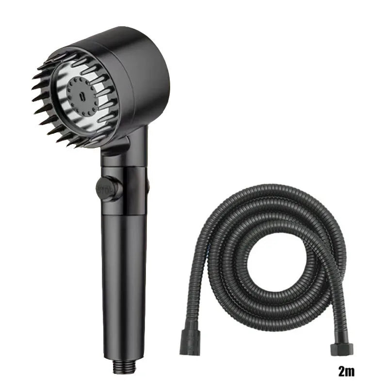 Shower for Bathroom Accessories Three Level Adjustment Showerhead Pressurization Head Massage Knobs Filter Set Showers Parts