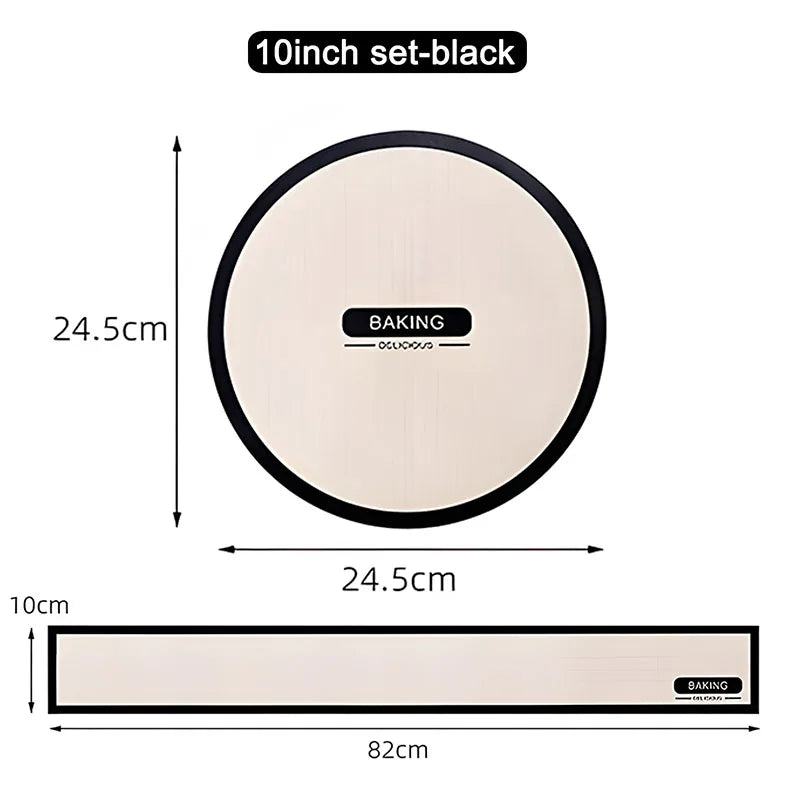 Silicone Baking Mat For 6, 8,10 Inch Cake Pan Heat-resistant Round Baking Mat Silicone Baking Mat For Cake Oven Kitchen Gadgets