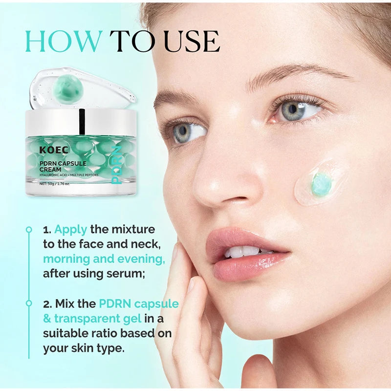 PDRN Centella Asiatica Glow Facial Serum Smooth Skin Soothing Hydrating Essence Deep Nourishing Facial Essence Korean Skincare