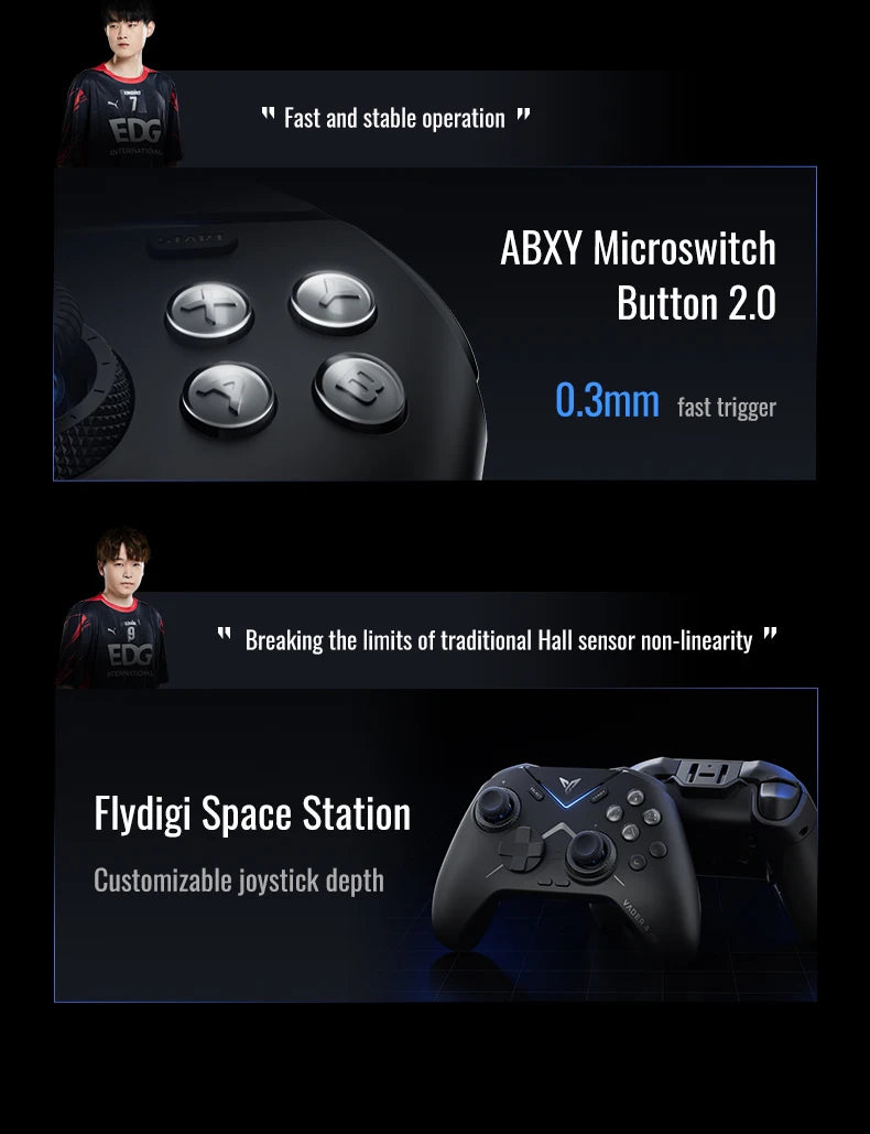 FLYDIGI Vader 5 Pro/ 4ProGaming Controller Switchable Tirgger Support Elite Force PC NS Mobile TV Box PC Gamer PS Game Boy Gifts