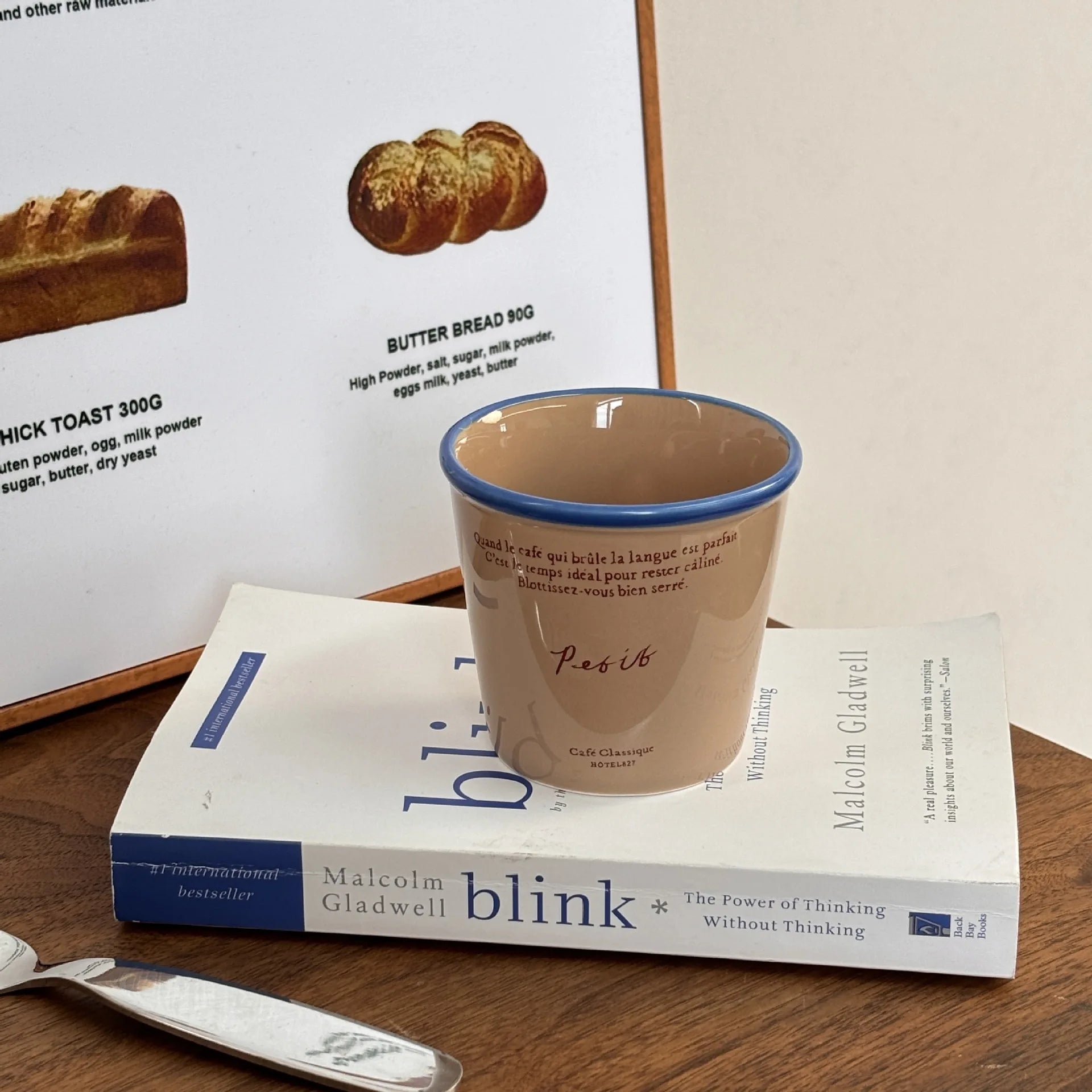 Paper  Shaped Coffee  Retro Mug Hand-held Colorful Letter Ceramic Cup Breakfast Milk Cup