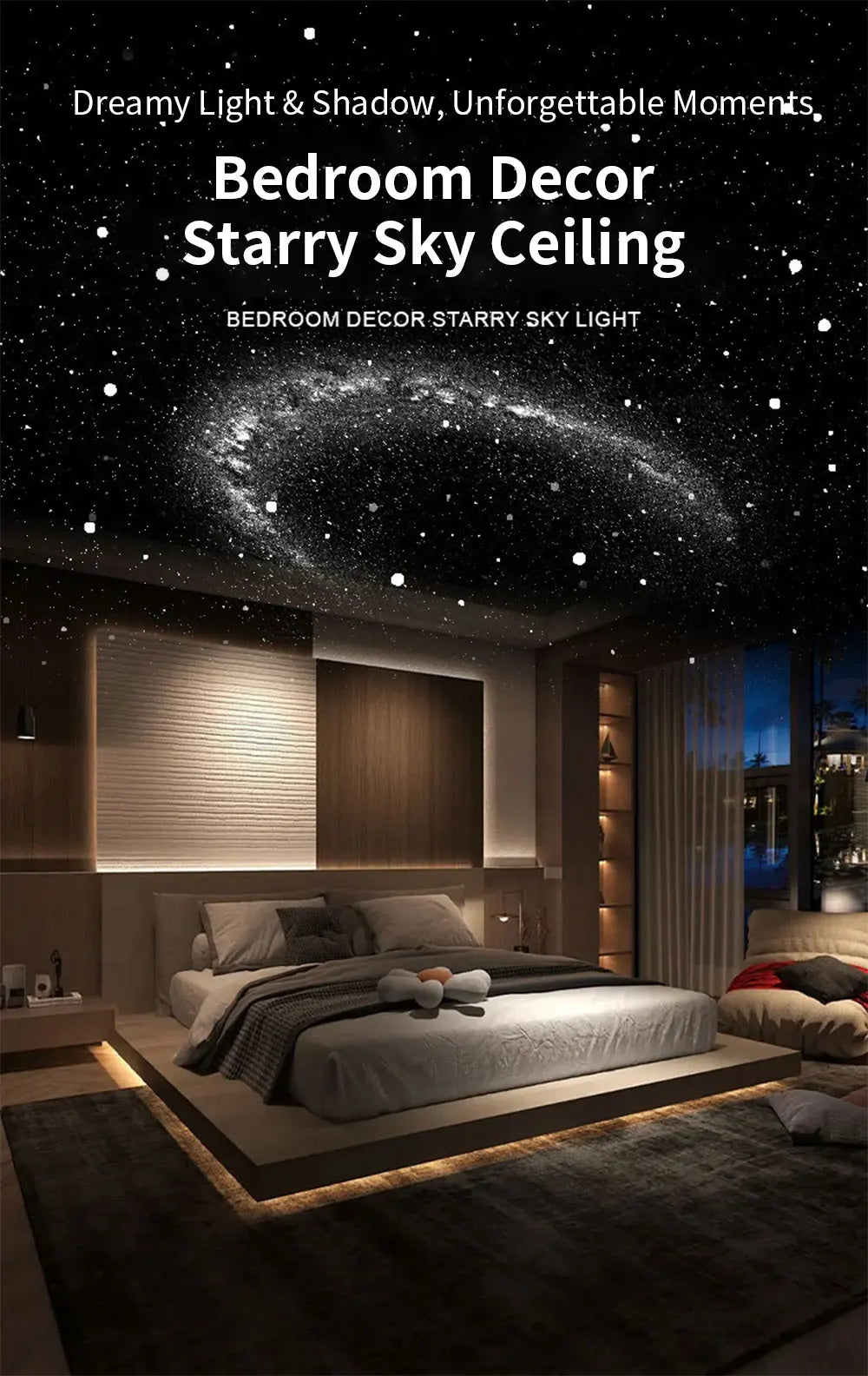 Car Interior Light Roof Star Light USB LED Starry Atmosphere Projector Decoration Night Party Decor Romantic Saturn Galaxy Light