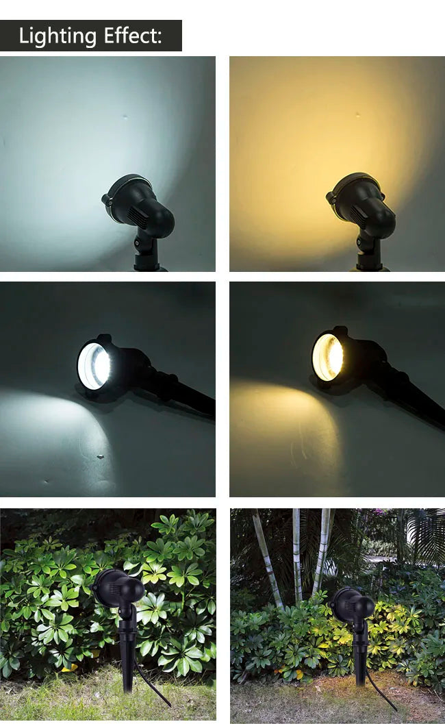 Outdoor LED Tree Light Waterproof Landscape Spotlight Garden Yard Lawn Spike Lamp Park Wall Washer Lighting
