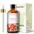PHATOIL 100ml Fruit Series Fragrance Oils with Glass Dropper Coconut & Vanilla Strawberry Mango Cherry Aroma Oil For Diffuser