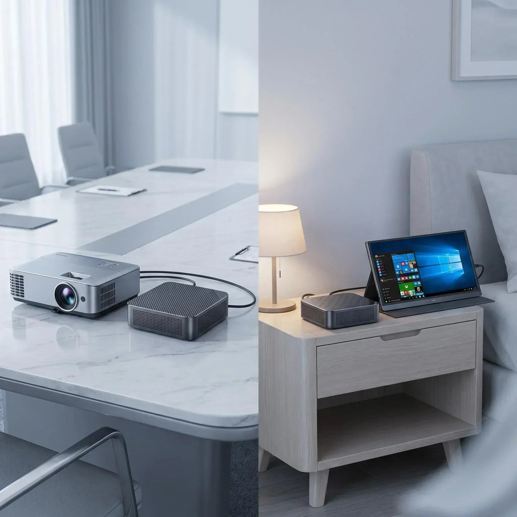 Intel i9 8950HK Mini Desktop Computer 16GB DDR4 512GB NVMe SSD Triple 4K WiFi6 BT5.2 Silent Cooling Portable Home Office Max