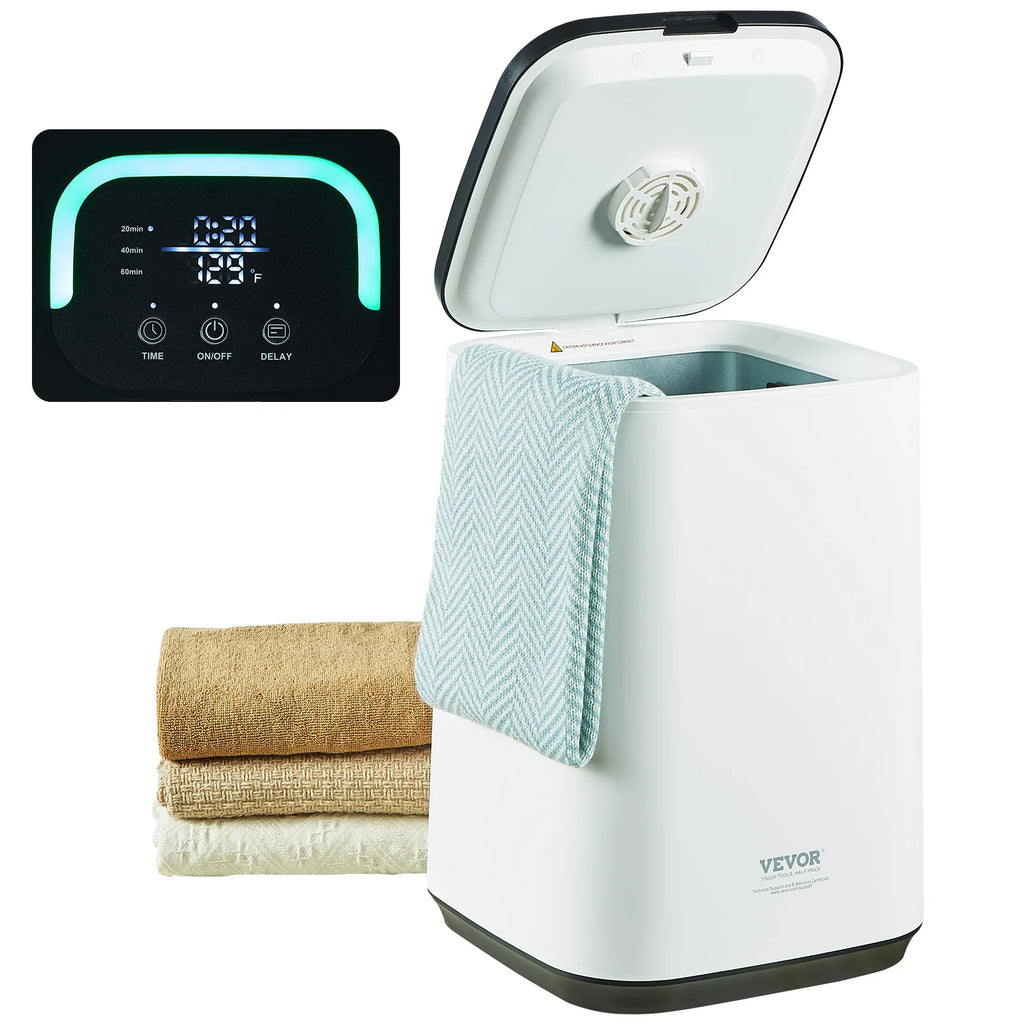 SucceBuy Towel Warmer 20L/25L/35L Towel Warmer Bucket with Auto Shut Off Child Lock LED Screen for Bathroom Spa Bathrobe Blanket