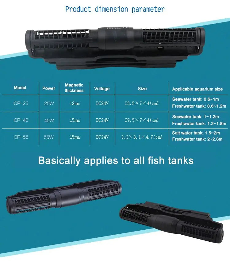 Jebao Jecod Marine Aquarium Wave Maker For Wireless Master Slave Pump Control WIFI DCW MCP 70 90 120 150 Cross Flow Wave Pump