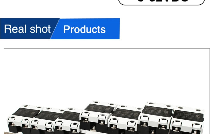 SSR Solid State Relay 24-480VAC Heat Sink Single Phase DIN Rail Mounted 10A 25A 40A 60A 80A 100A 120A DA AA DD Zero Crossing